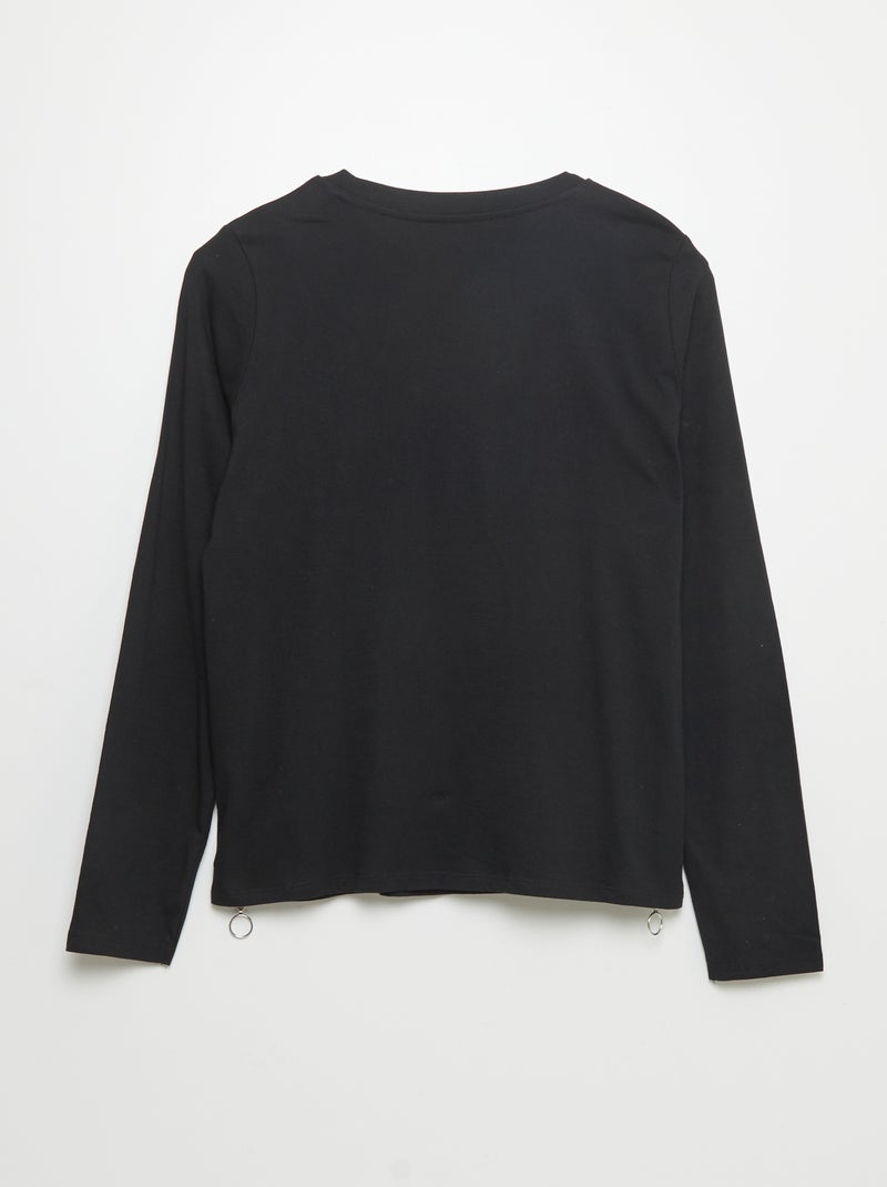 T-shirt estampada 'Cool' - So Easy PRETO - Kiabi