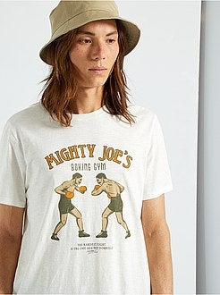 T-shirt estampada de conceção ecológica - Kiabi