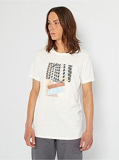 T-shirt estampada de conceção ecológica - Kiabi