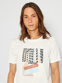 T-shirt estampada de conceção ecológica - Kiabi