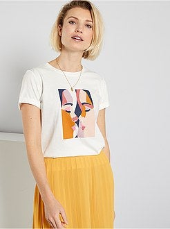 T-shirt estampada de conceção ecológica - Kiabi