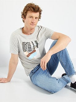 T-shirt estampada de conceção ecológica - Kiabi