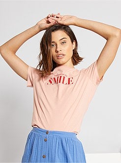 T-shirt estampada de conceção ecológica - Kiabi