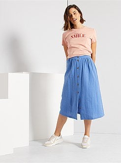 T-shirt estampada de conceção ecológica - Kiabi