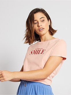 T-shirt estampada de conceção ecológica - Kiabi