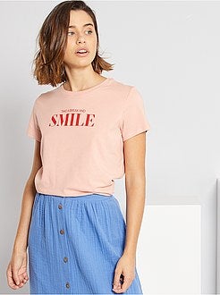 T-shirt estampada de conceção ecológica - Kiabi