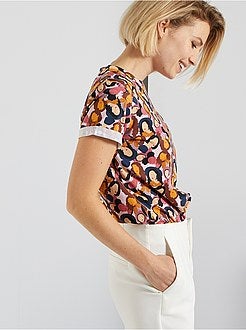 T-shirt estampada de conceção ecológica - Kiabi