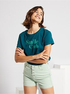 T-shirt estampada de conceção ecológica - Kiabi