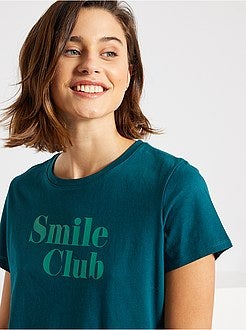 T-shirt estampada de conceção ecológica - Kiabi