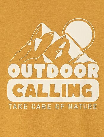 T-shirt estampada de fantasia de manga comprida