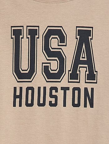 T-shirt estampada de fantasia de manga comprida