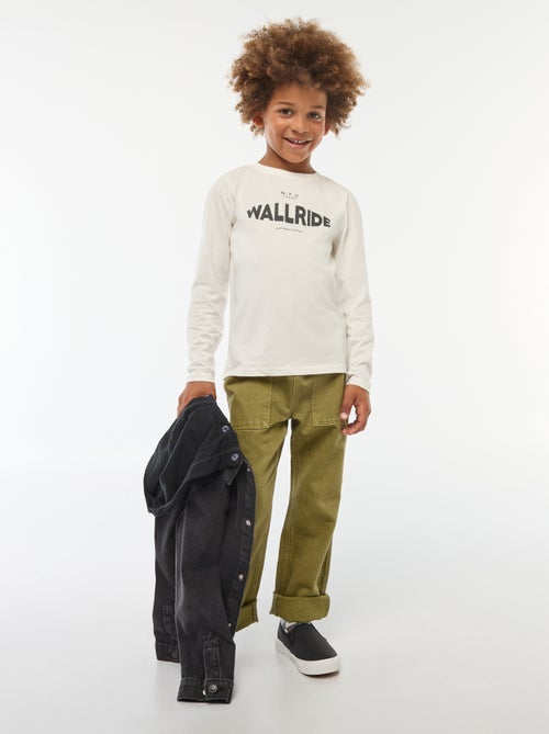 T-shirt estampada de fantasia de manga comprida - Kiabi