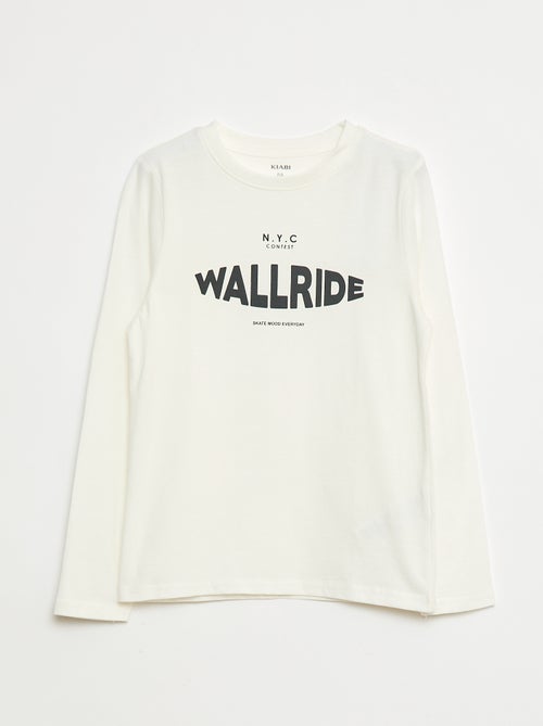 T-shirt estampada de fantasia de manga comprida - Kiabi