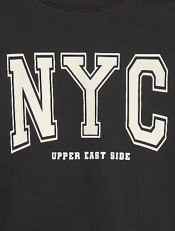 T-shirt estampada de fantasia de manga comprida