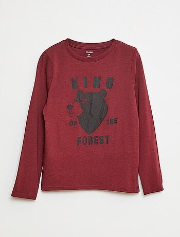 T-shirt estampada de fantasia de manga comprida