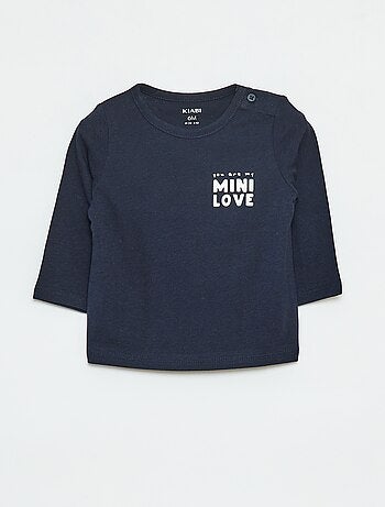 T-shirt estampada de manga comprida