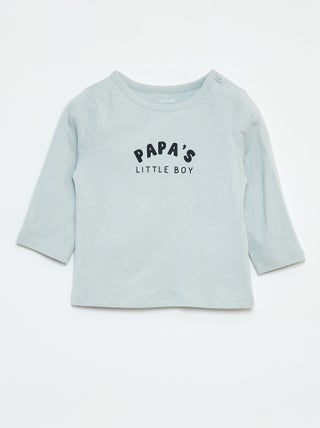 T-shirt estampada de manga comprida