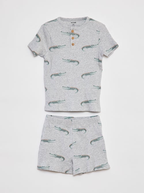 T-shirt estampada de manga comprida - Kiabi