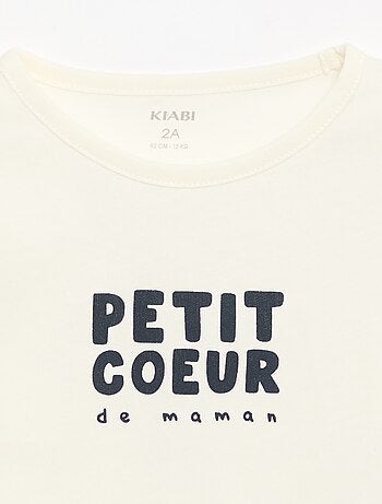 T-shirt estampada de manga comprida
