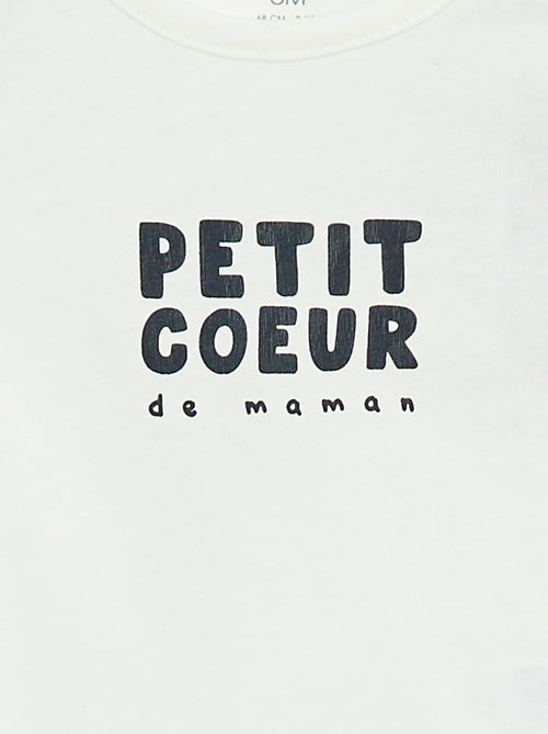 T-shirt estampada de manga comprida - Kiabi