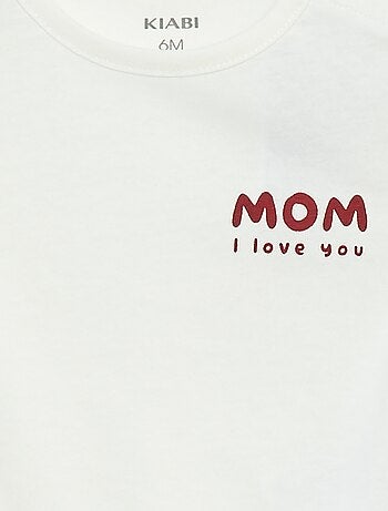 T-shirt estampada de manga comprida