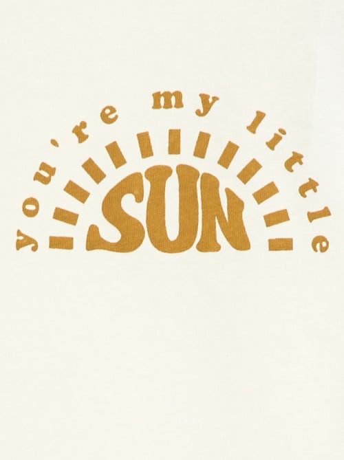 T-shirt estampada de manga comprida - Kiabi