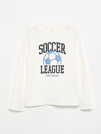 T-shirt estampada de manga comprida