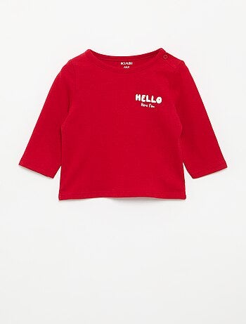 T-shirt estampada de manga comprida