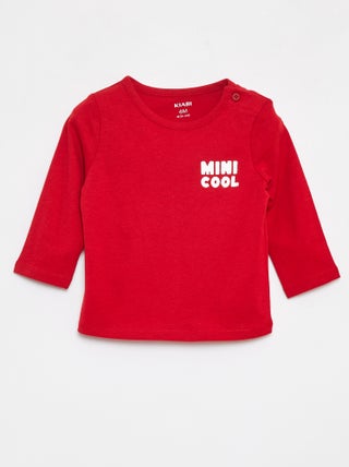 T-shirt estampada de manga comprida