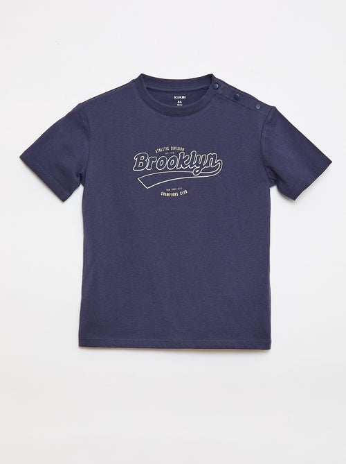 T-shirt estampada de manga curta - Coleção fácil de vestir - Kiabi T-shirt estampada de manga curta - Coleção fácil de vestir - Kiabi