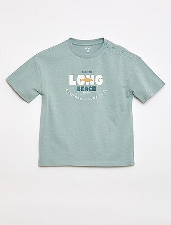 T-shirt estampada de manga curta - Coleção fácil de vestir