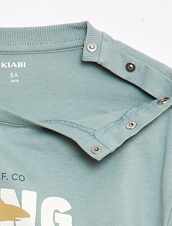 T-shirt estampada de manga curta - Coleção fácil de vestir