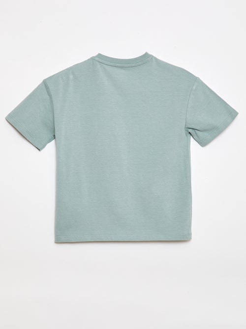 T-shirt estampada de manga curta - Coleção fácil de vestir - Kiabi T-shirt estampada de manga curta - Coleção fácil de vestir - Kiabi