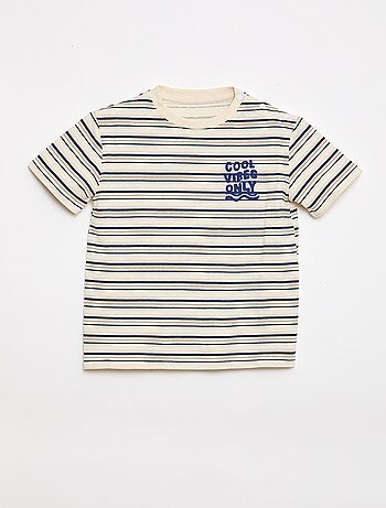 T-shirt estampada de manga curta - Coleção fácil de vestir