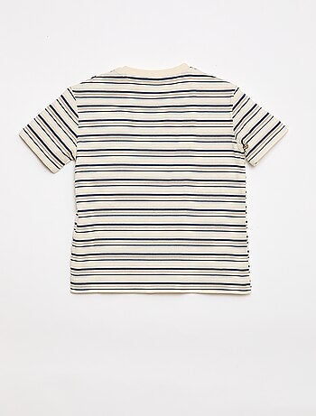 T-shirt estampada de manga curta - Coleção fácil de vestir