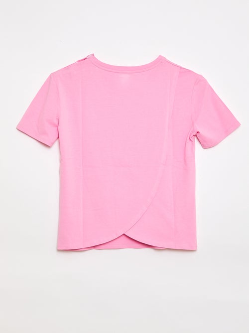 T-shirt estampada de manga curta - coleção fácil de vestir - Kiabi