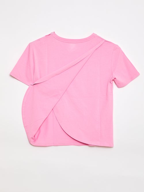 T-shirt estampada de manga curta - coleção fácil de vestir - Kiabi