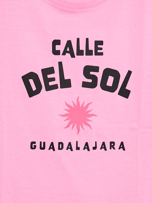 T-shirt estampada de manga curta - coleção fácil de vestir - Kiabi