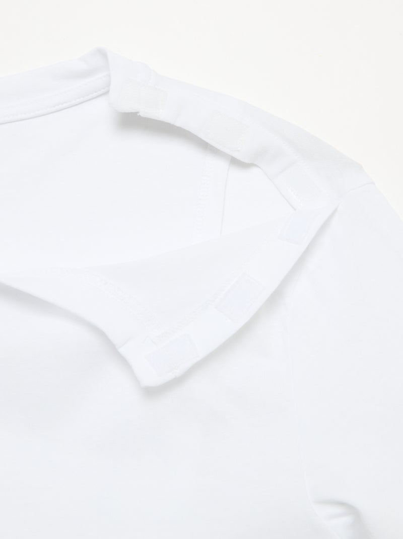 T-shirt estampada de manga curta - Fácil de vestir Branco - Kiabi