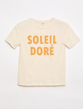 T-shirt estampada de manga curta - Fácil de vestir
