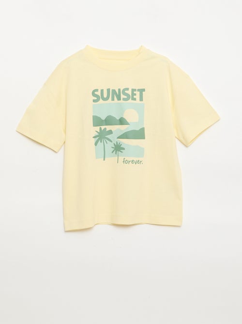 T-shirt estampada de manga curta - Kiabi