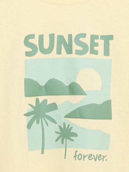 T-shirt estampada de manga curta - Kiabi