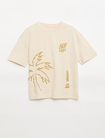 T-shirt estampada de manga curta