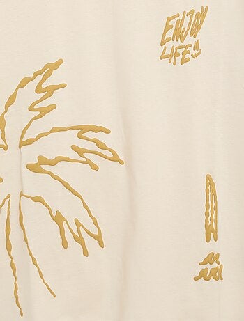 T-shirt estampada de manga curta