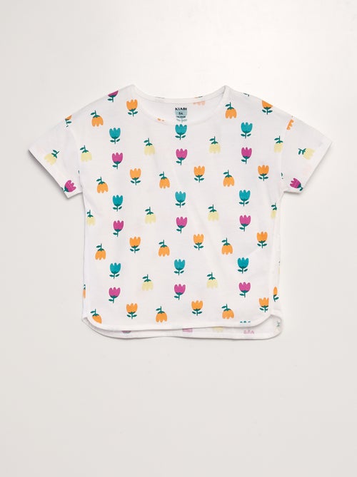 T-shirt estampada de manga curta - Kiabi