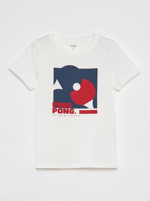 T-shirt estampada de manga curta - Kiabi
