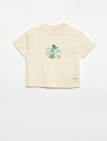 T-shirt estampada de manga curta