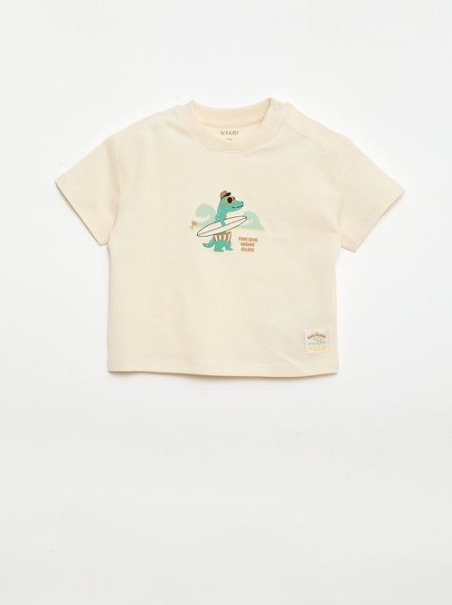 T-shirt estampada de manga curta - Kiabi
