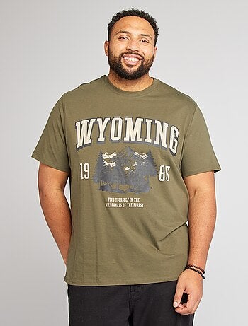 T-shirt estampada de manga curta