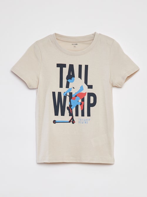 T-shirt estampada de manga curta - Kiabi